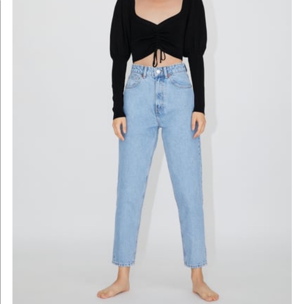 zara mom  jeans